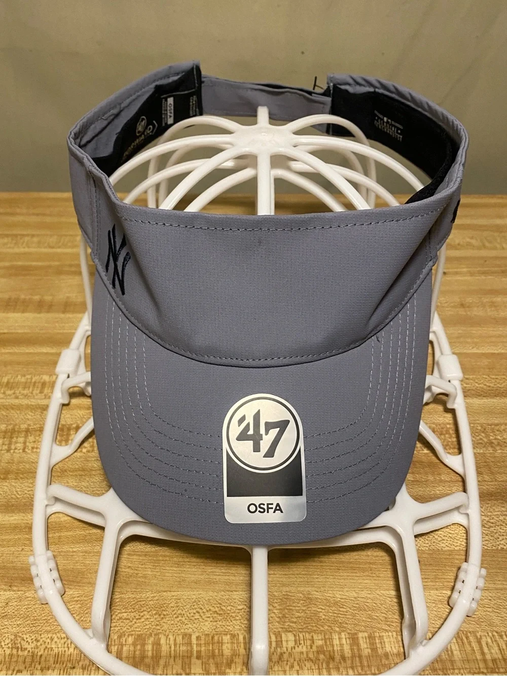 New York Yankees ‘47 OSFA Visora 900 S Adjustable Baseball Visor Grey O/S